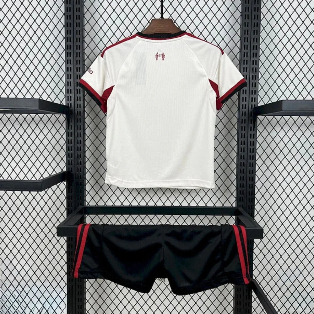 Kits Enfants Liverpool 2025/26 Extérieur